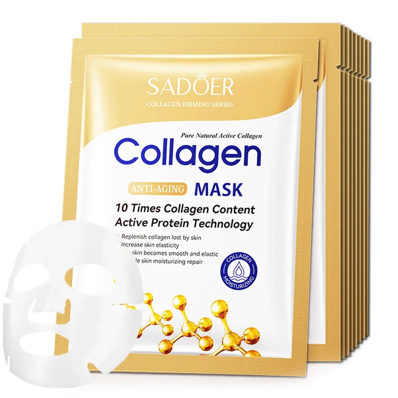 Sheet Mask Collagen - 10개입 안티에이징 콜라겐 페이스 시트 마스크