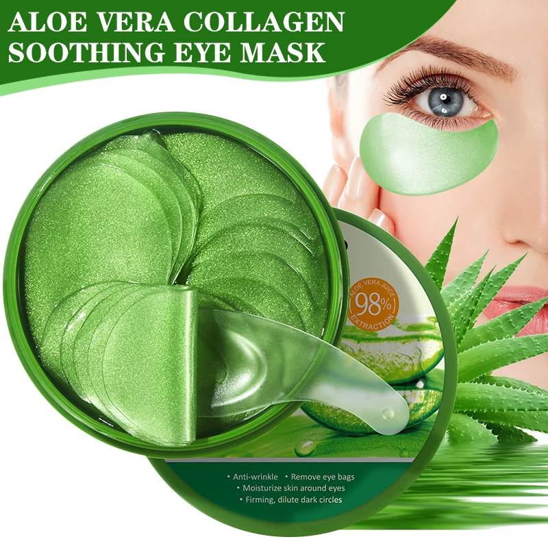 60pcs 알로에 베라 콜라겐 아이 마스크 안티 다크  - Sheet Mask Collagen 리뷰 및 가격