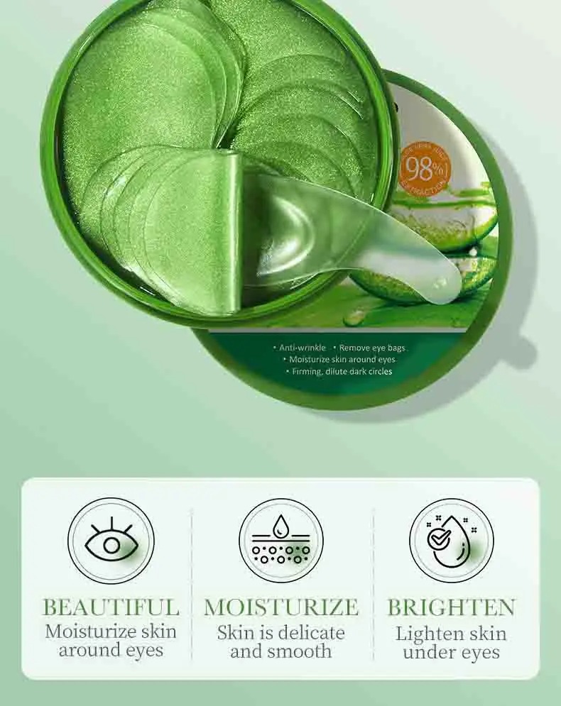 60pcs 알로에 베라 콜라겐 아이 마스크 안티 다크  - Sheet Mask Collagen 리뷰 및 가격